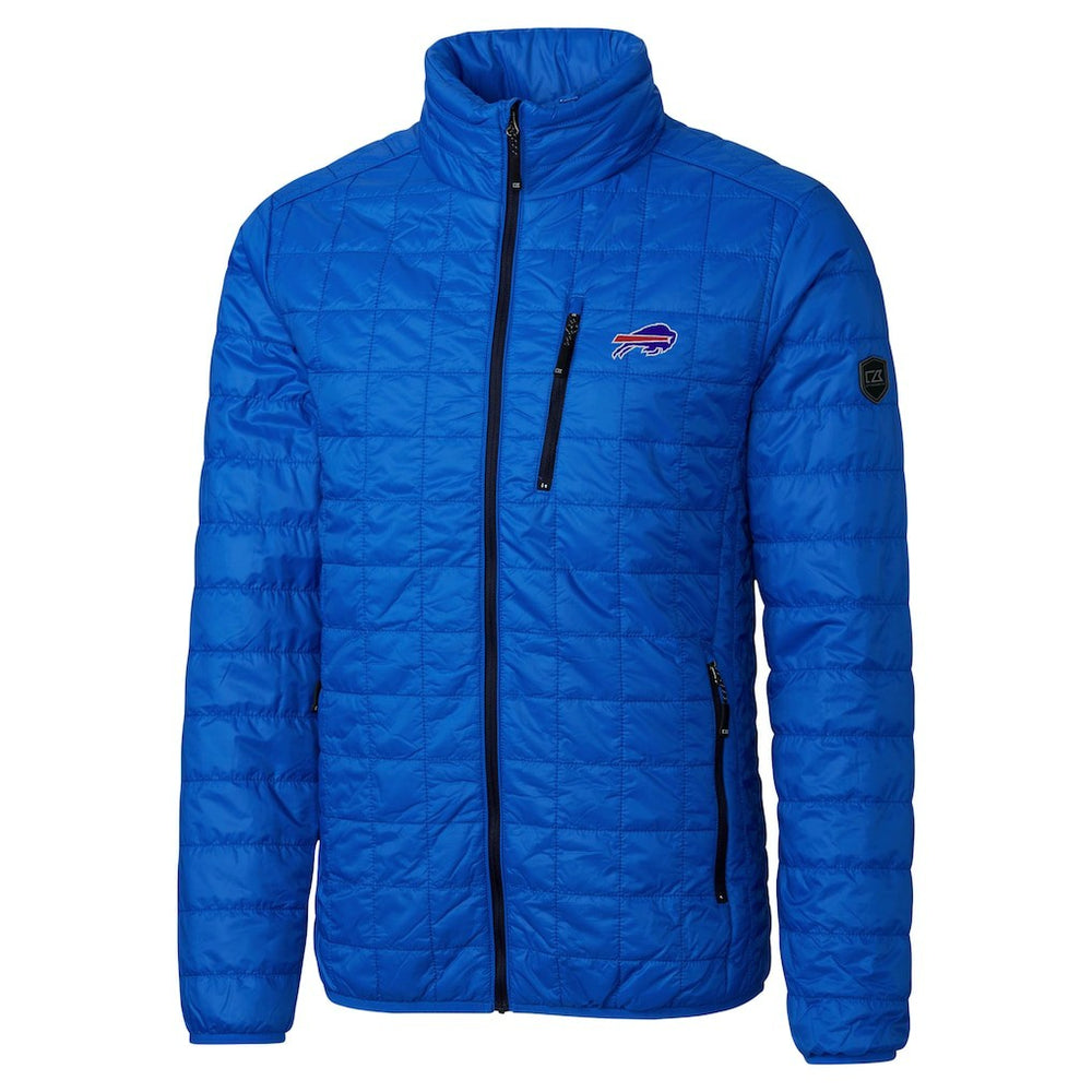 Buffalo Bills  Cutter & Buck Big & Tall Rainier PrimaLoft Eco Insulated Full-Zip Hoodie Puffer Jacket