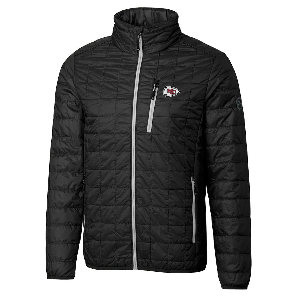 Kansas City Chiefs  Cutter & Buck Big & Tall Rainier PrimaLoft Eco Insulated Full-Zip Hoodie Puffer Jacket