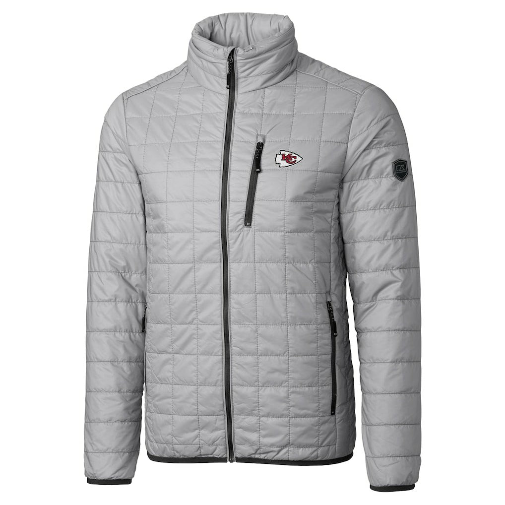 Kansas City Chiefs  Cutter & Buck Big & Tall Rainier PrimaLoft Eco Insulated Full-Zip Hoodie Puffer Jacket
