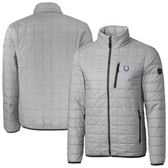 Indianapolis Colts  Cutter & Buck Big & Tall Rainier PrimaLoft Eco Insulated Full-Zip Hoodie Puffer Jacket