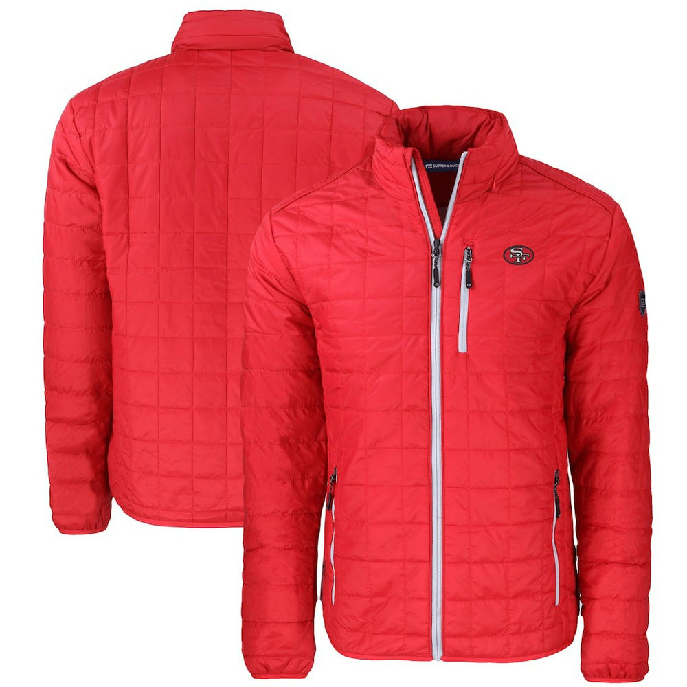 San Francisco 49ers  Cutter & Buck Big & Tall Rainier PrimaLoft Eco Insulated Full-Zip Puffer Jacket