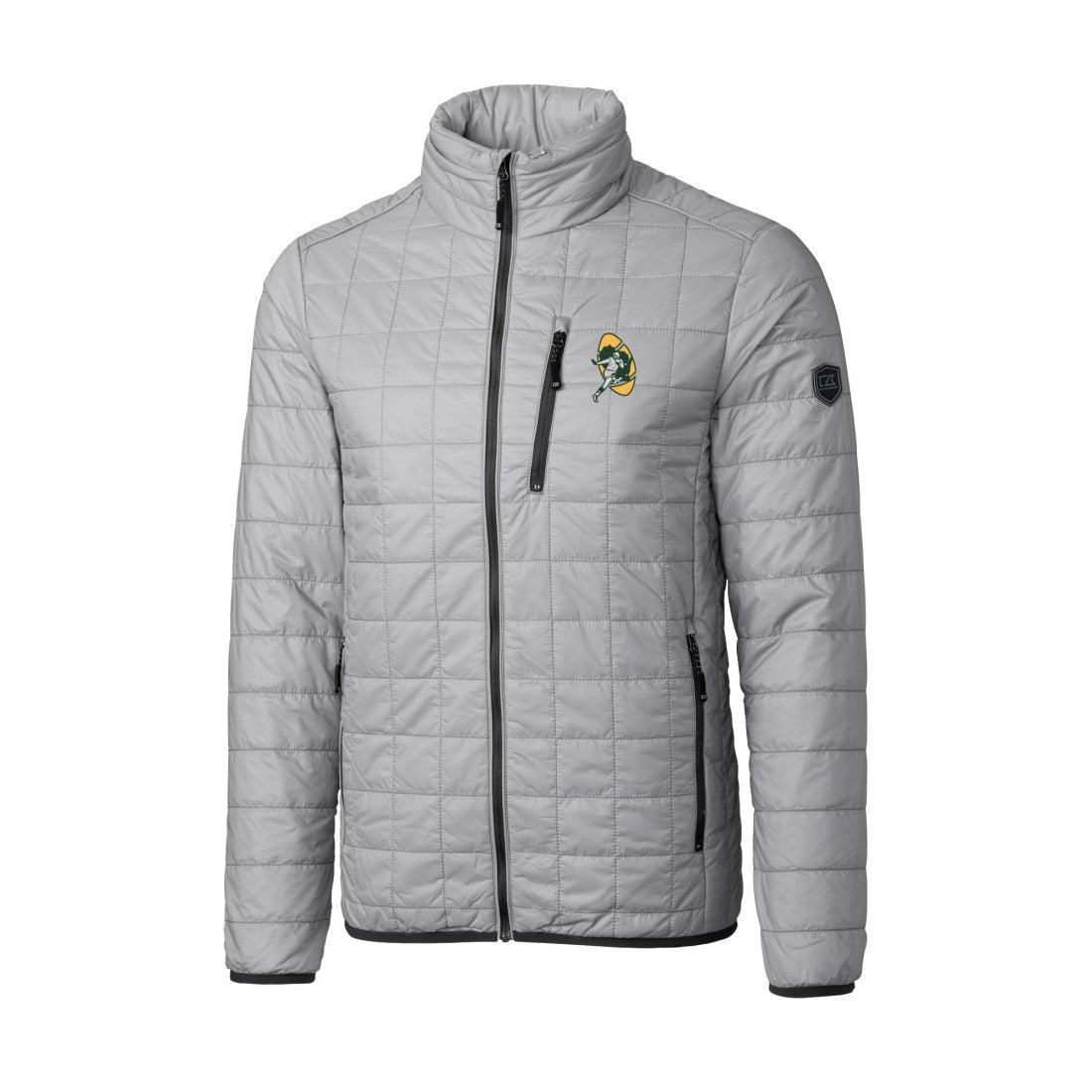 Green Bay Packers  Cutter & Buck Big & Tall Rainier PrimaLoft Eco Insulated Full-Zip Puffer Jacket