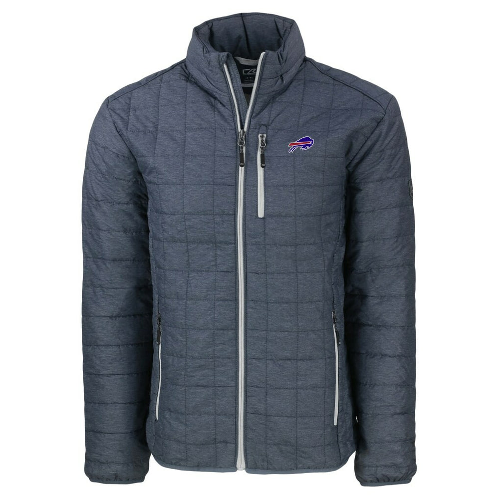 Buffalo Bills  Cutter & Buck Big & Tall Rainier PrimaLoft Eco Insulated Full-Zip Hoodie Puffer Jacket