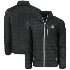 Miami Dolphins  Cutter & Buck Big & Tall Rainier PrimaLoft Eco Insulated Full-Zip Puffer Jacket