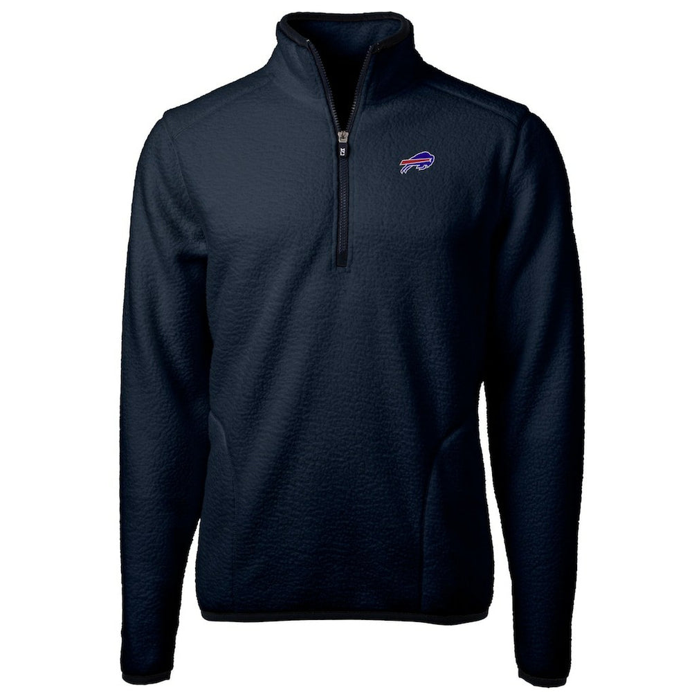 Buffalo Bills  Cutter & Buck Big & Tall Cascade Eco Fleece Quarter-Zip Jacket