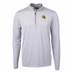 Green Bay Packers  Cutter & Buck Big & Tall Virtue Eco Pique Micro Stripe Tri-Blend Quarter-Zip Jacket