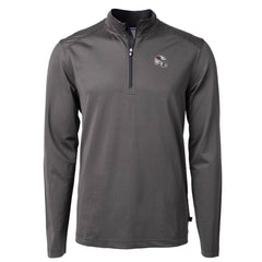 Arizona Cardinals  Cutter & Buck Big & Tall Virtue Eco Pique Micro Stripe Tri-Blend Quarter-Zip Jacket