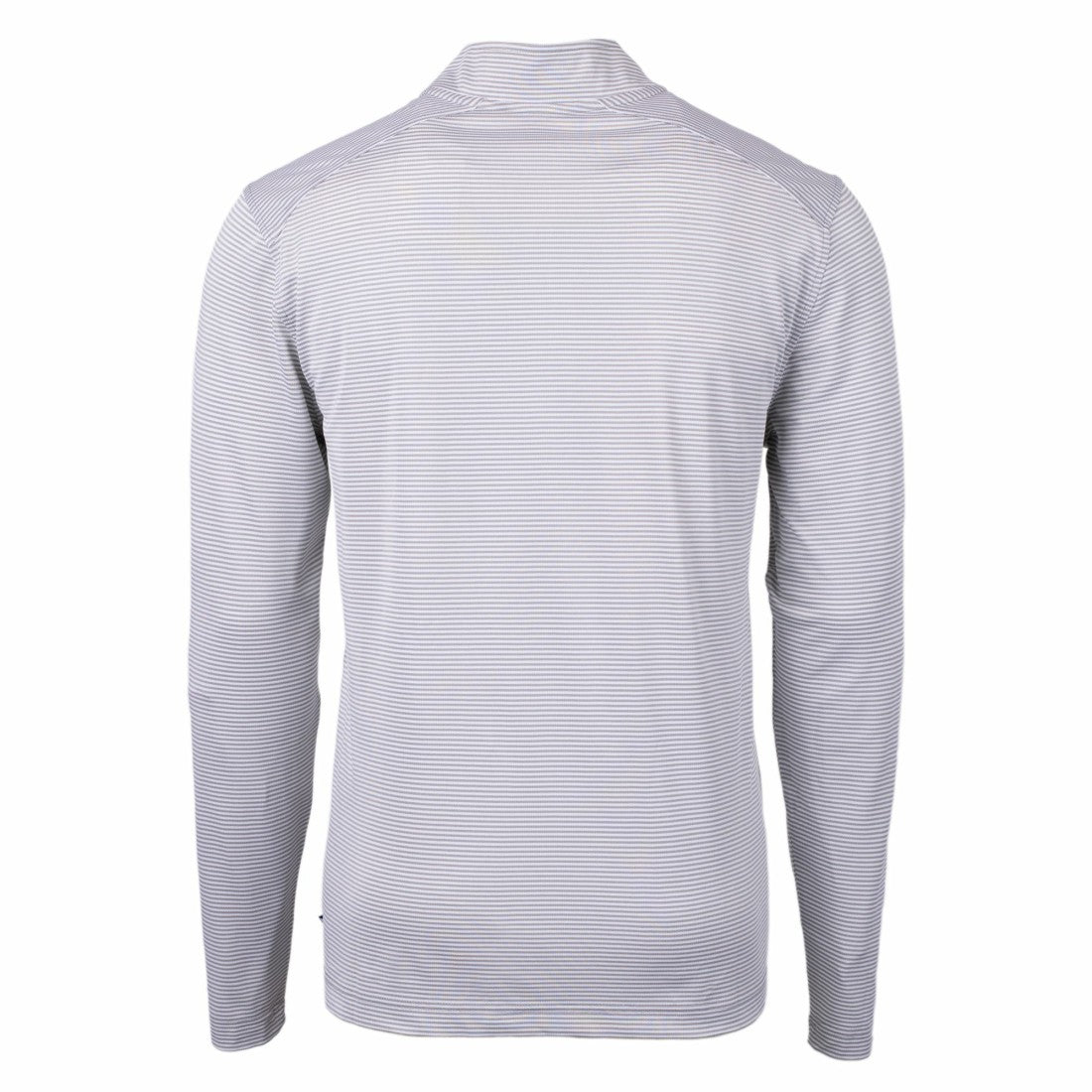 Denver Broncos  Cutter & Buck Big & Tall Virtue Eco Pique Micro Stripe Tri-Blend Quarter-Zip Jacket