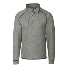 Los Angeles Chargers  Cutter & Buck Big & Tall Mainsail Sweater-Knit Raglan Half-Zip Jacket