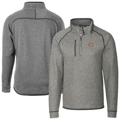 Chicago Bears  Cutter & Buck Big & Tall Mainsail Sweater-Knit Half-Zip Jacket