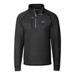 Buffalo Bills  Cutter & Buck Big & Tall Mainsail Sweater-Knit Half-Zip Jacket