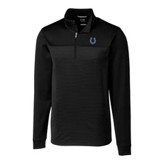 Indianapolis Colts  Cutter & Buck Traverse Eco Stripe Tri-Blend DryTec Quarter-Zip Jacket