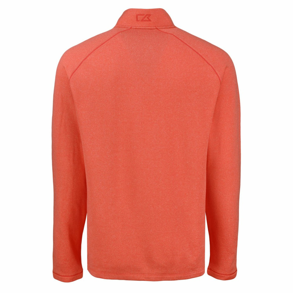 Denver Broncos  Cutter & Buck Peshastin Eco Fleece Tri-Blend Raglan Recycled Quarter-Zip Jacket