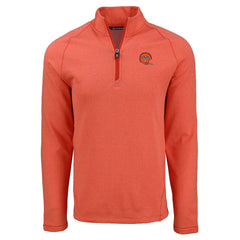 Cincinnati Bengals  Cutter & Buck Peshastin Eco Fleece Tri-Blend Raglan Recycled Quarter-Zip Jacket