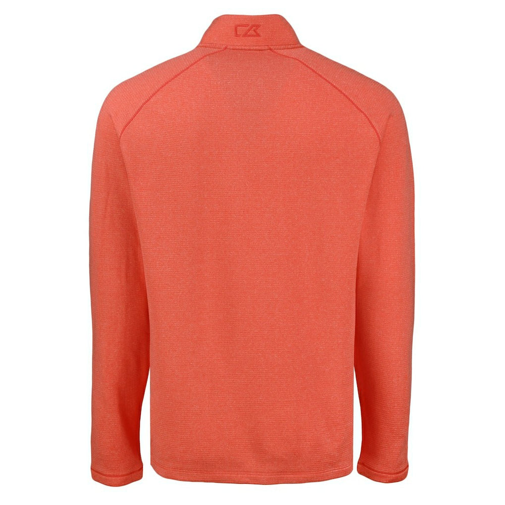 Cincinnati Bengals  Cutter & Buck Peshastin Eco Fleece Tri-Blend Raglan Recycled Quarter-Zip Jacket