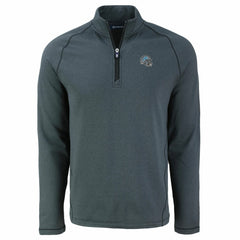 Detroit Lions  Cutter & Buck Peshastin Eco Fleece Tri-Blend Raglan Recycled Quarter-Zip Jacket