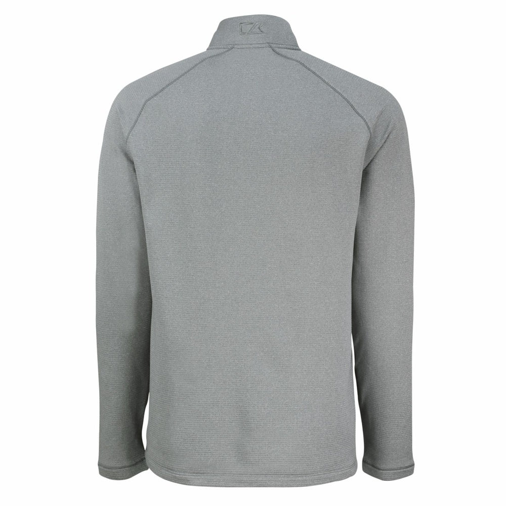 Detroit Lions  Cutter & Buck Peshastin Eco Fleece Tri-Blend Raglan Recycled Quarter-Zip Jacket