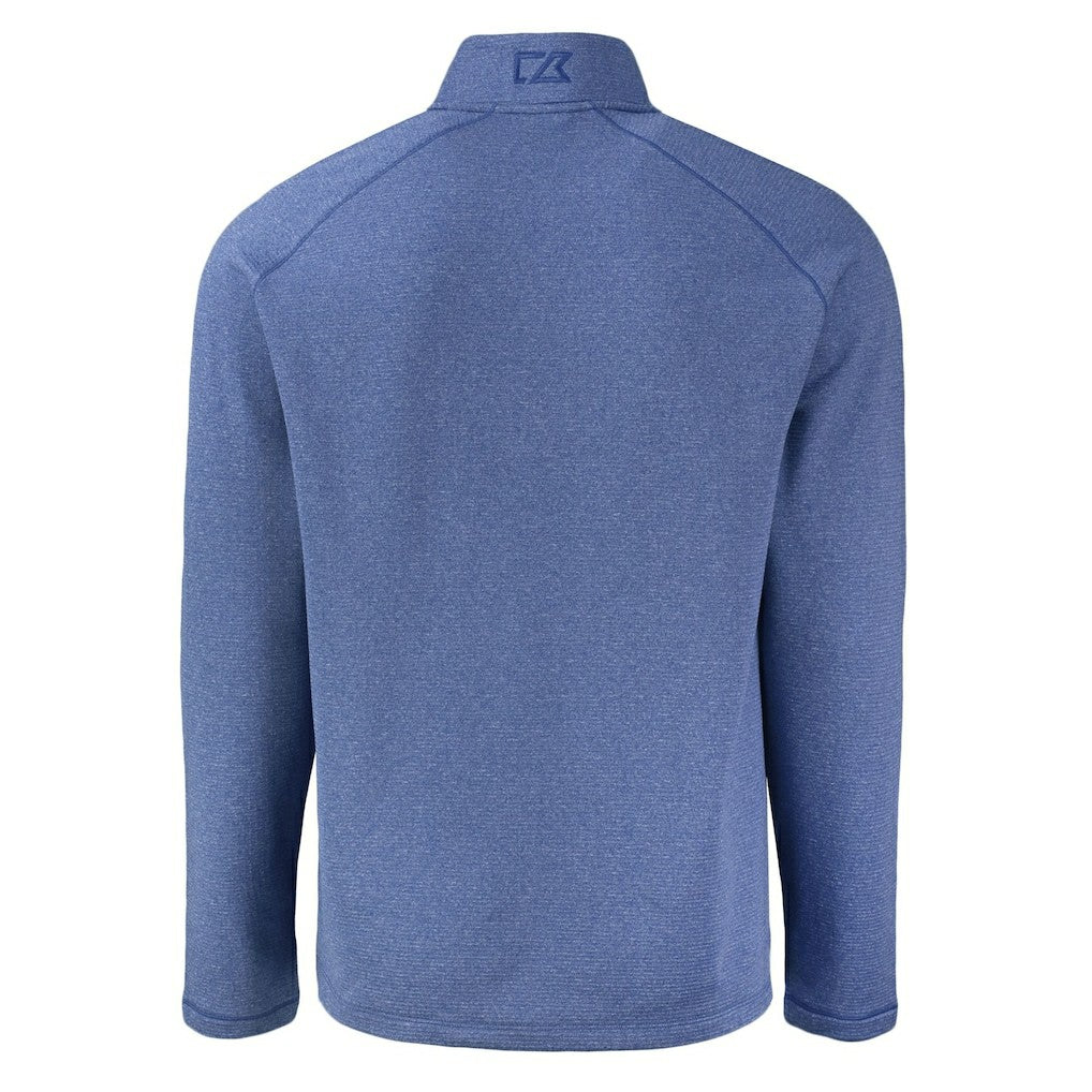 Indianapolis Colts  Cutter & Buck Peshastin Eco Fleece Tri-Blend Raglan Recycled Quarter-Zip Jacket
