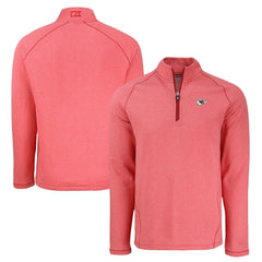 Kansas City Chiefs  Cutter & Buck Peshastin Eco Fleece Tri-Blend Raglan Recycled Quarter-Zip Jacket