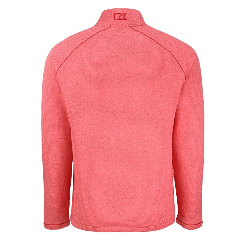 Kansas City Chiefs  Cutter & Buck Peshastin Eco Fleece Tri-Blend Raglan Recycled Quarter-Zip Jacket