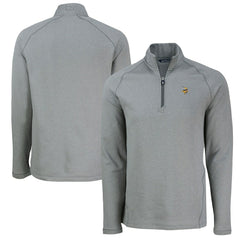 Minnesota Vikings  Cutter & Buck Peshastin Eco Fleece Tri-Blend Raglan Recycled Quarter-Zip Jacket