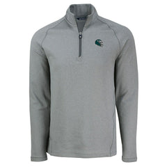 Philadelphia Eagles  Cutter & Buck Peshastin Eco Fleece Tri-Blend Raglan Recycled Quarter-Zip Jacket
