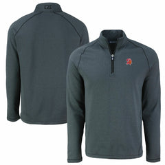 Tampa Bay Buccaneers  Cutter & Buck Peshastin Eco Fleece Tri-Blend Raglan Recycled Quarter-Zip Jacket