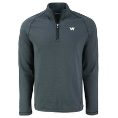 Washington Commanders  Cutter & Buck Peshastin Eco Fleece Tri-Blend Raglan Recycled Quarter-Zip Jacket