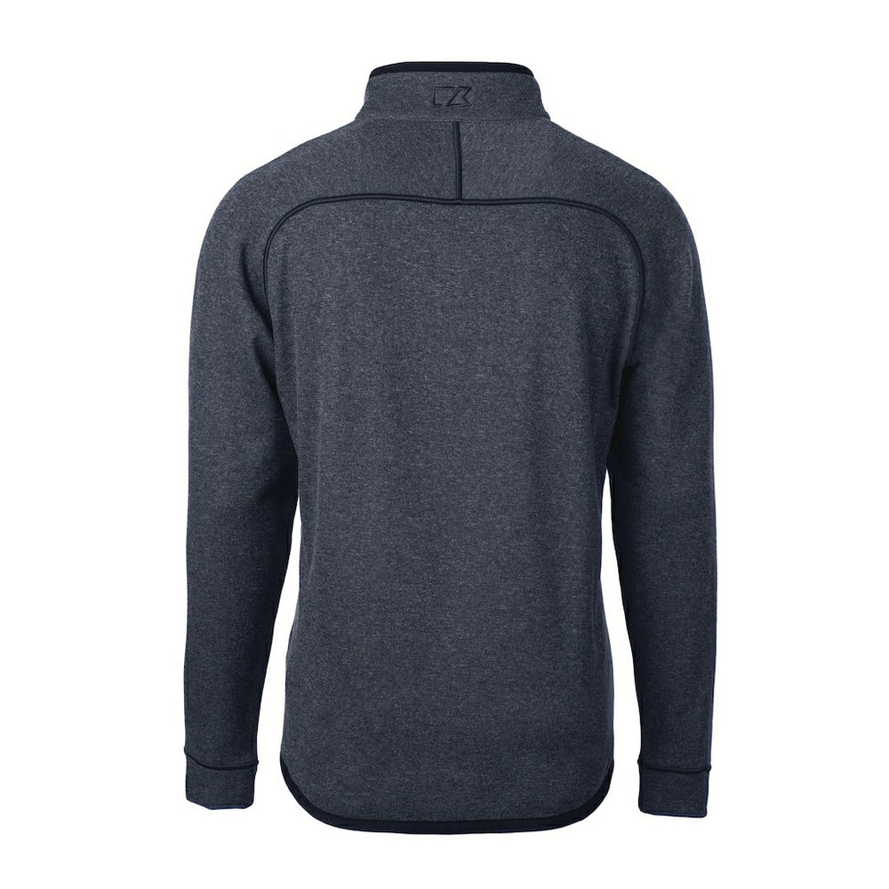 New York Giants  Cutter & Buck Big & Tall Mainsail Sweater-Knit Raglan Half-Zip Jacket