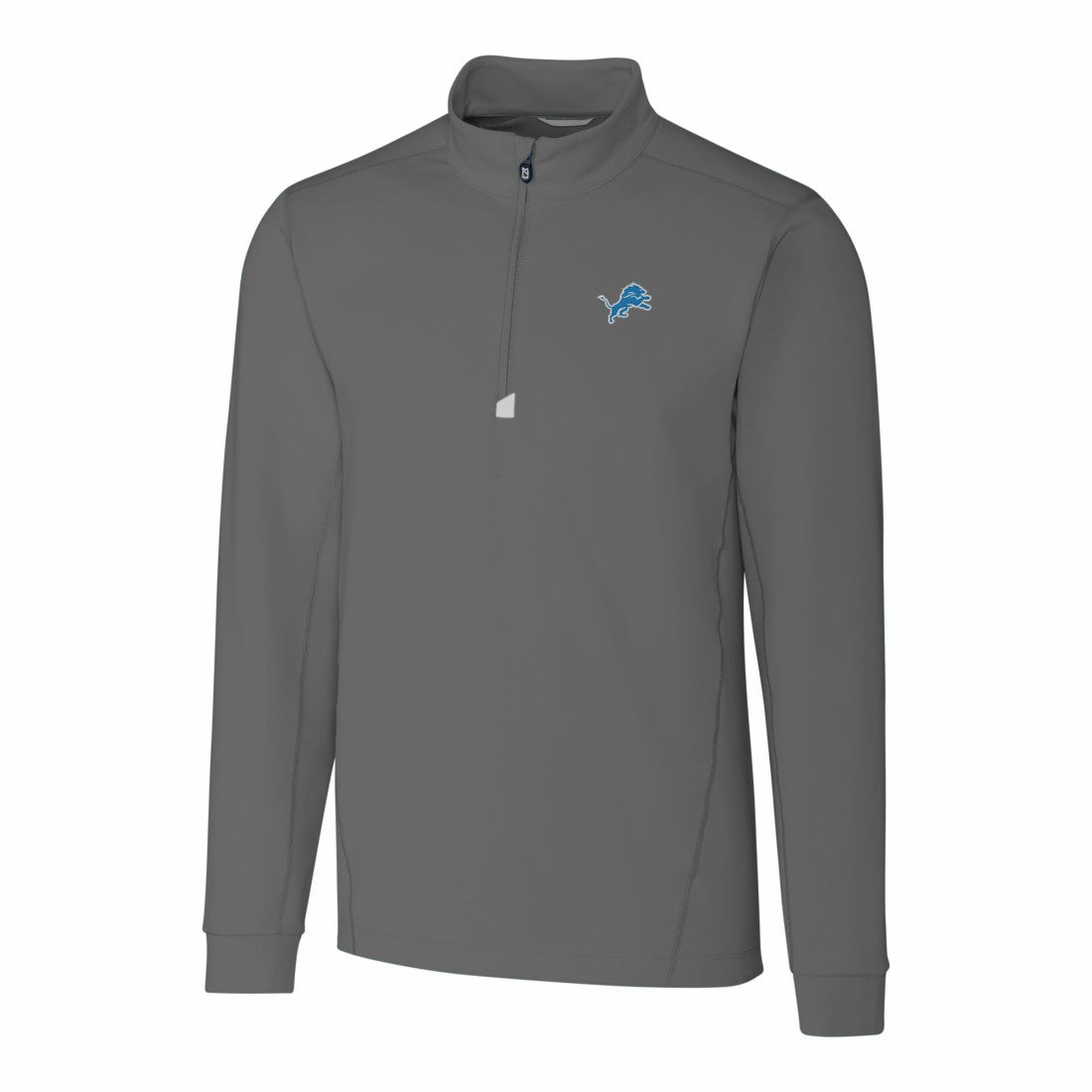 Detroit Lions  Cutter & Buck Big & Tall Traverse Stretch Quarter-Zip Top
