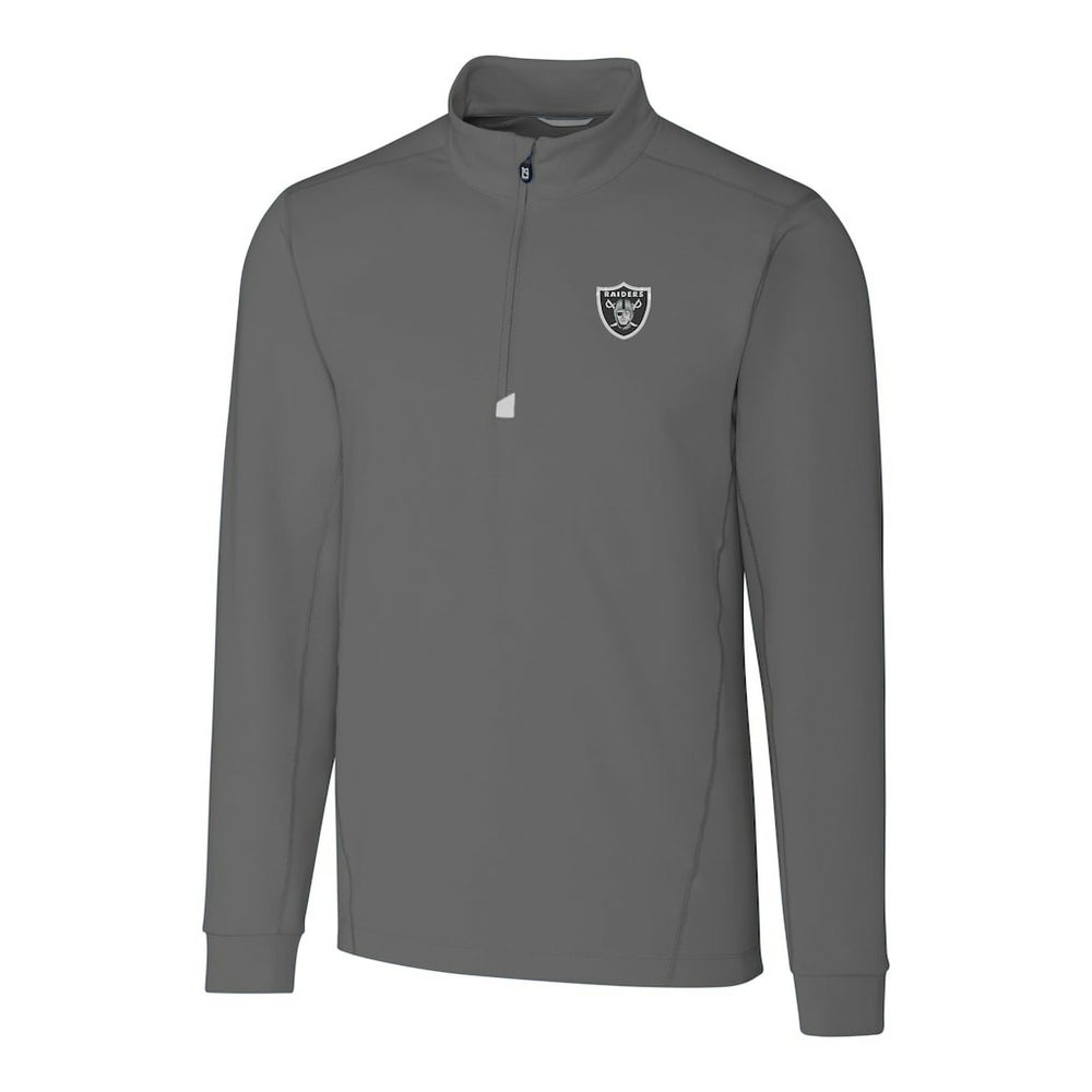 Las Vegas Raiders  Cutter & Buck Big & Tall Traverse Stretch Quarter-Zip Top