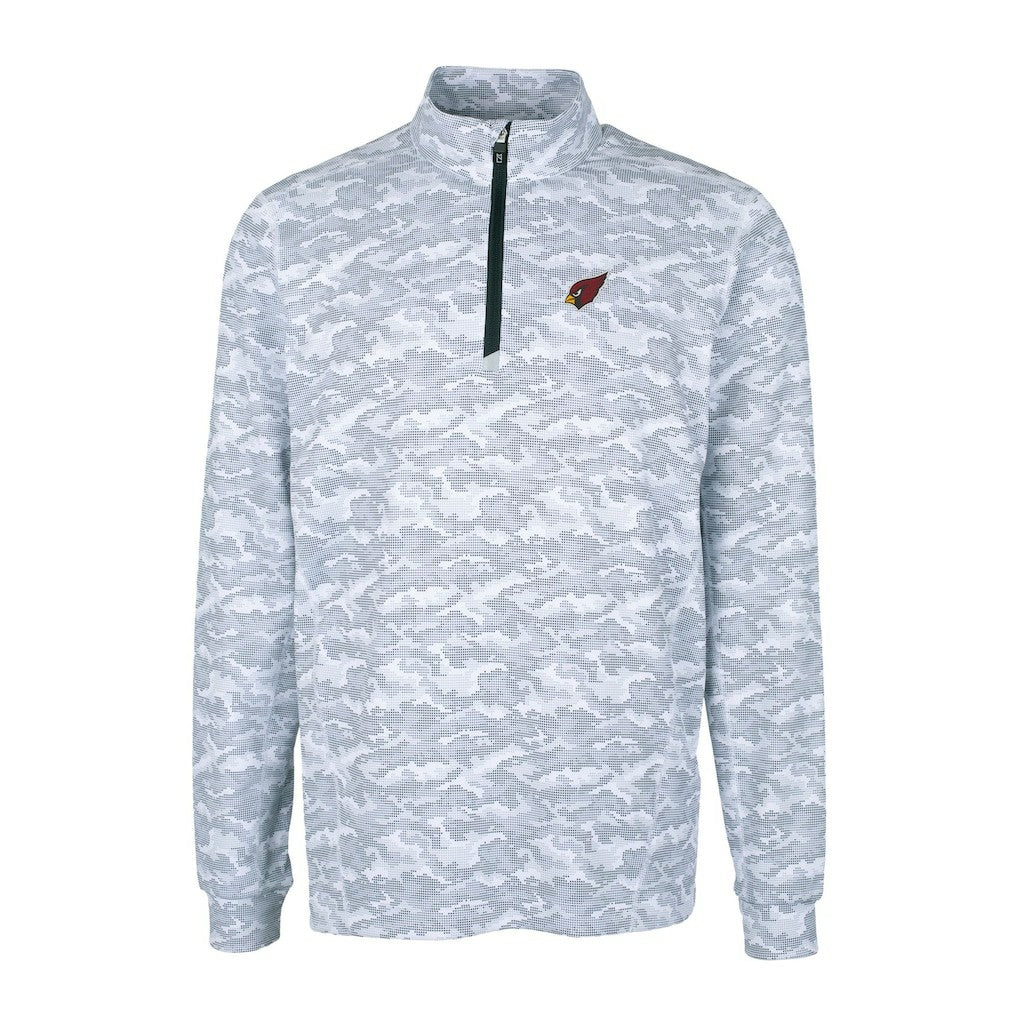 Arizona Cardinals  Cutter & Buck Big & Tall Traverse Eco Camo Tri-Blend DryTec Quarter-Zip Jacket