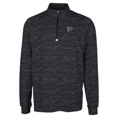 Atlanta Falcons  Cutter & Buck Big & Tall Traverse Eco Camo Tri-Blend DryTec Quarter-Zip Jacket