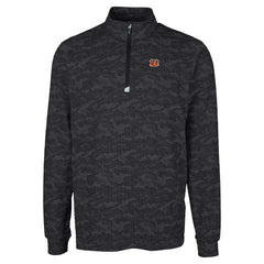 Cincinnati Bengals  Cutter & Buck Big & Tall Traverse Eco Camo Tri-Blend DryTec Quarter-Zip Jacket