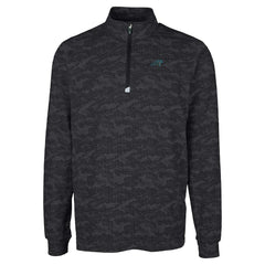 Carolina Panthers  Cutter & Buck Big & Tall Traverse Eco Camo Tri-Blend DryTec Quarter-Zip Jacket