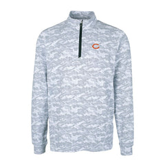 Chicago Bears  Cutter & Buck Big & Tall Traverse Eco Camo Tri-Blend DryTec Quarter-Zip Jacket