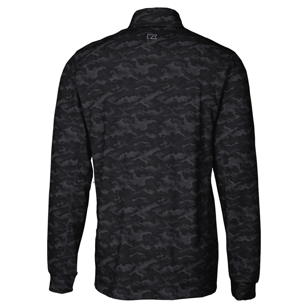 Detroit Lions  Cutter & Buck Big & Tall Traverse Eco Camo Tri-Blend DryTec Quarter-Zip Jacket