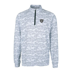 Las Vegas Raiders  Cutter & Buck Big & Tall Traverse Eco Camo Tri-Blend DryTec Quarter-Zip Jacket