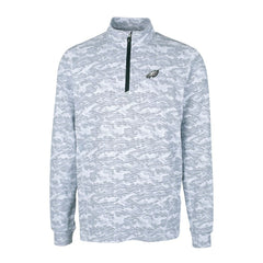 Philadelphia Eagles  Cutter & Buck Big & Tall Traverse Eco Camo Tri-Blend DryTec Quarter-Zip Jacket