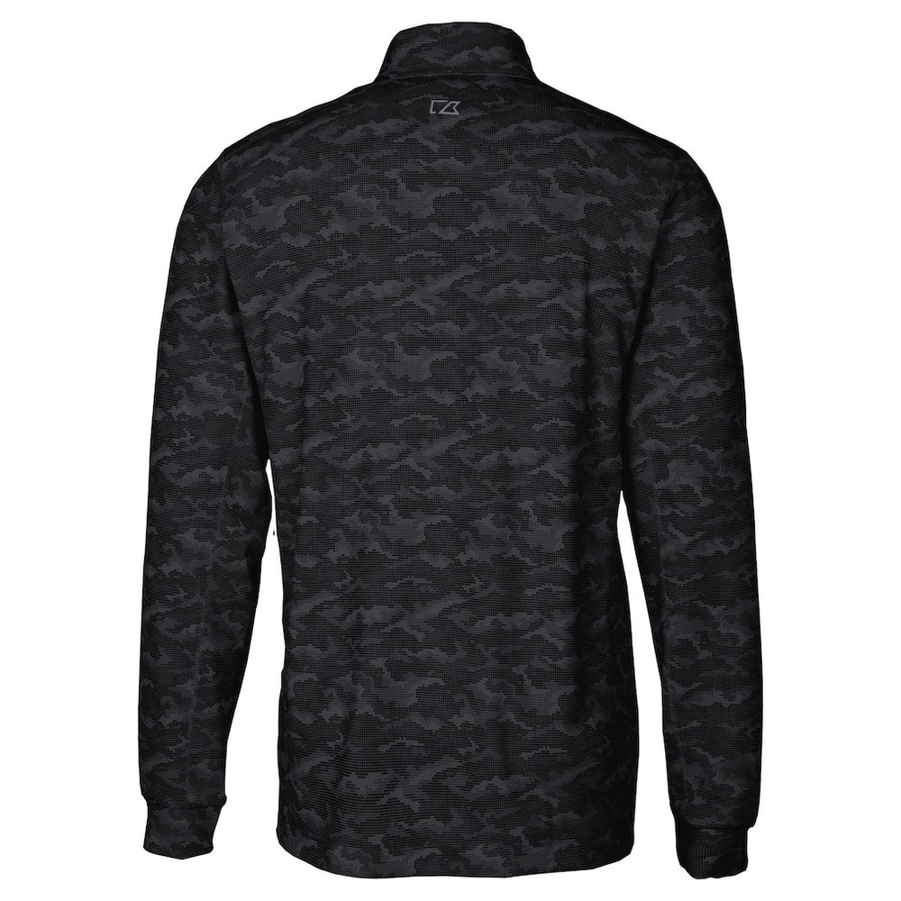 Philadelphia Eagles  Cutter & Buck Big & Tall Traverse Eco Camo Tri-Blend DryTec Quarter-Zip Jacket
