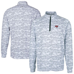 Tampa Bay Buccaneers  Cutter & Buck Big & Tall Traverse Eco Camo Tri-Blend DryTec Quarter-Zip Jacket