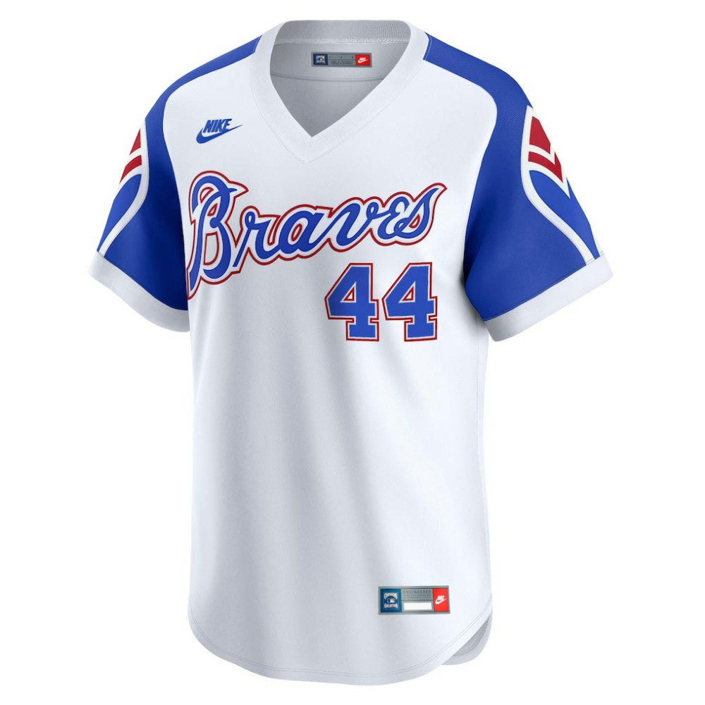 Hank Aaron Atlanta Braves Nike Throwback Cooperstown Collection Limited Jersey | MLB Discount