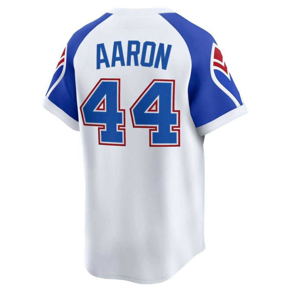 Hank Aaron Atlanta Braves Nike Throwback Cooperstown Collection Limited Jersey | MLB Discount