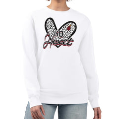 Miami Heat G-III 4Her by Carl Banks Women's Leopard Heart Fleece Pullover Sweatshirt Online