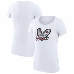 Miami Heat G-III 4Her by Carl Banks Women's Super-Slim Fit Lightweight Leopard Heart T-Shirt Discount