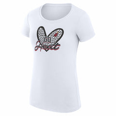 Miami Heat G-III 4Her by Carl Banks Women's Super-Slim Fit Lightweight Leopard Heart T-Shirt Discount