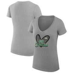 Boston Celtics G-III 4Her by Carl Banks Women's Super-Slim Fit Lightweight Leopard Heart V-Neck T-Shirt Online