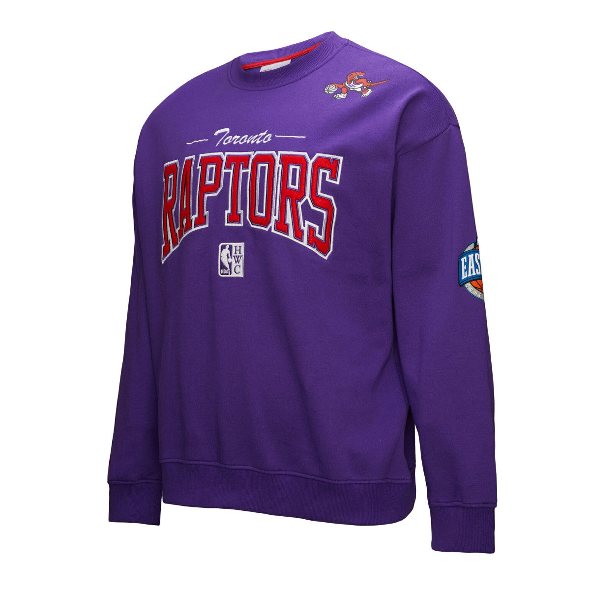 Toronto Raptors Hardwood Classics There & Back 2.0 Vintage Pullover Sweatshirt On Sale
