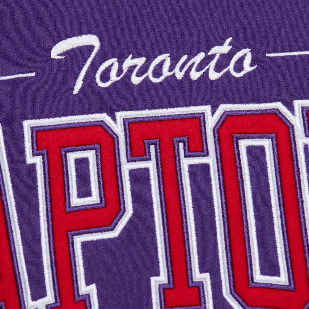 Toronto Raptors Hardwood Classics There & Back 2.0 Vintage Pullover Sweatshirt On Sale