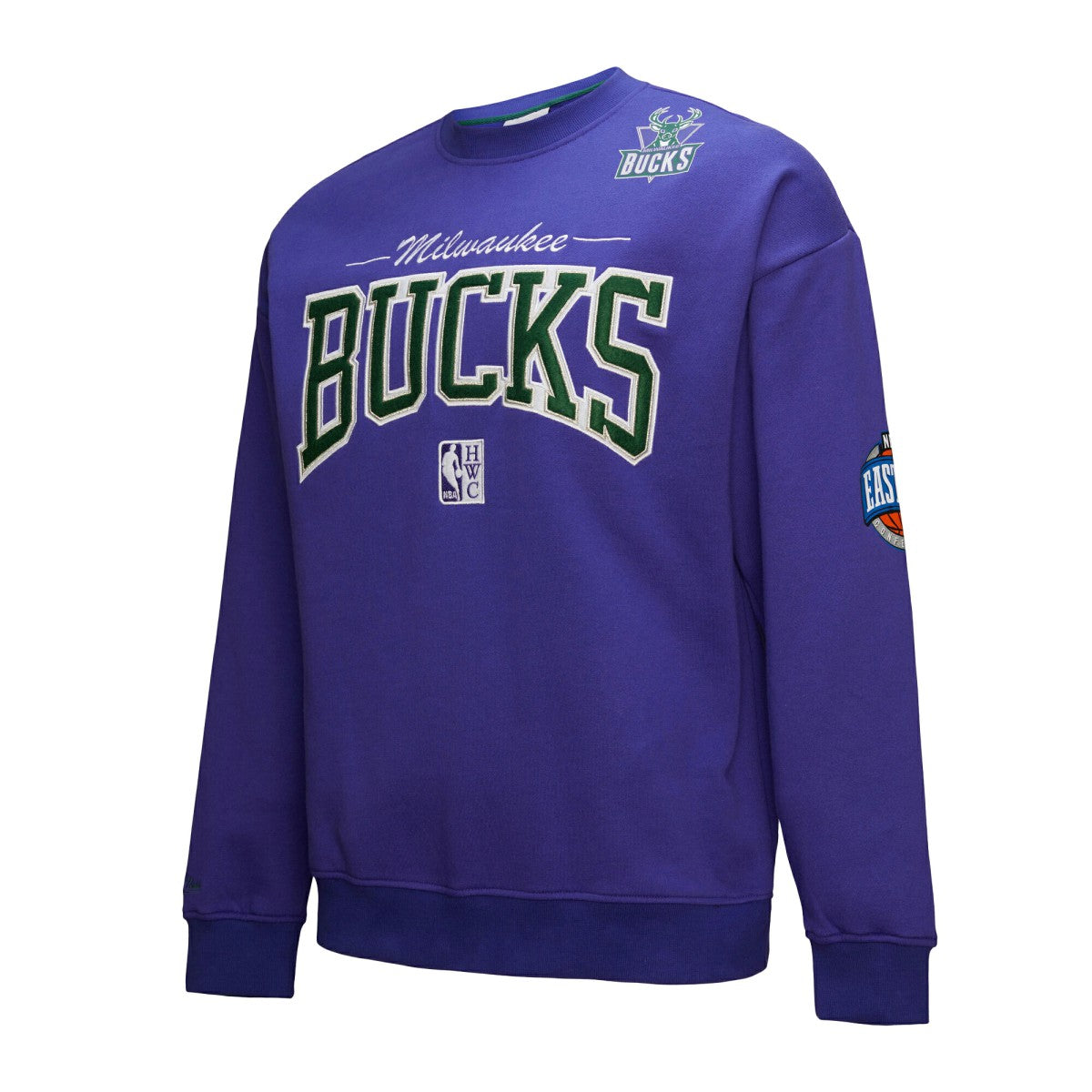 Milwaukee Bucks Hardwood Classics There & Back 2.0 Vintage Pullover Sweatshirt New